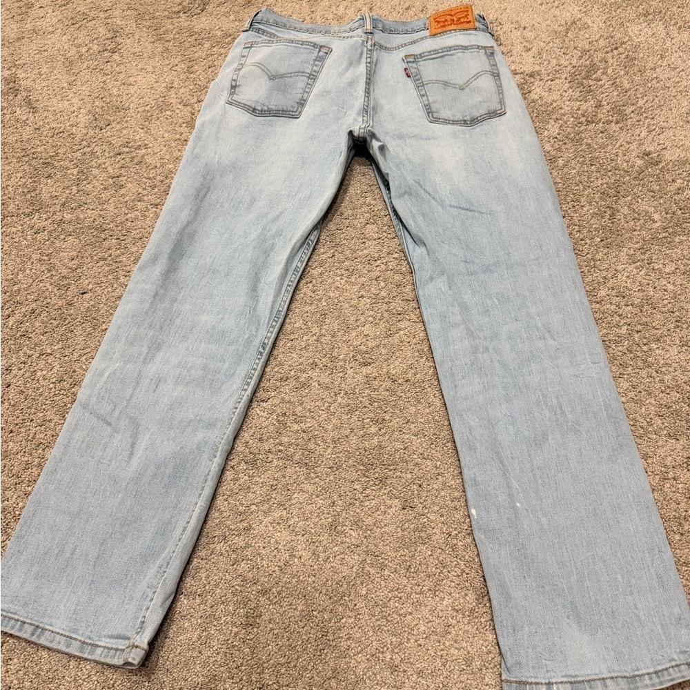 Levi’s Light Blue Men's Straight Leg Jeans - Picture 5 of 7